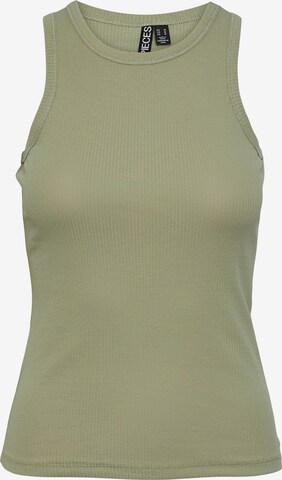 Top 'RUKA' di PIECES in verde: frontale