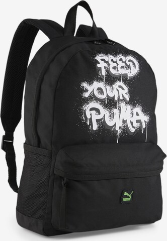 PUMA Backpack 'Feed Your' in Black: front