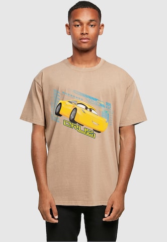 ABSOLUTE CULT T-Shirt 'Cars - Cruz Ramirez' in Beige: predná strana
