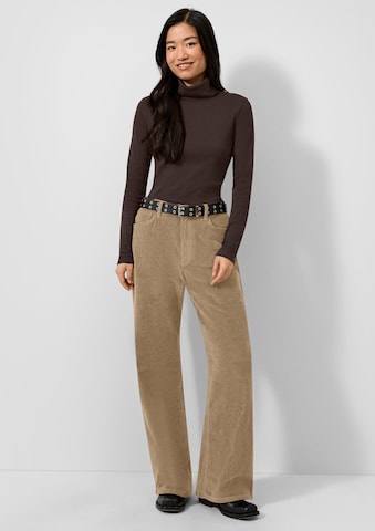 QS Wide leg Broek in Beige