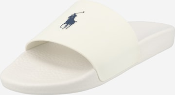 Flip-flops de la Polo Ralph Lauren pe alb: față