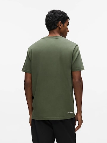 Karl Lagerfeld T-shirt 'Rue St-Guillaume Legeres' i grön
