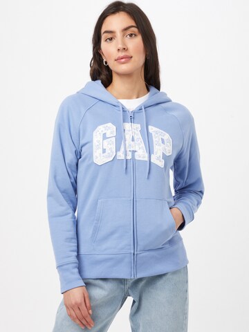 Veste de survêtement GAP en bleu : devant