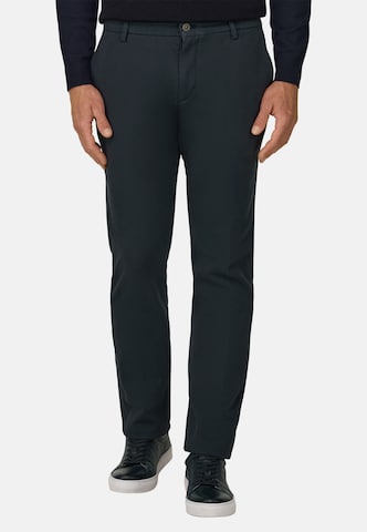 Boggi Milano Slim fit Chino trousers 'Panama' in Blue: front