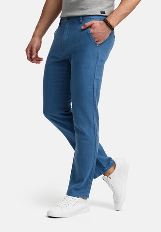 INDICODE JEANS Regular Broek in Blauw