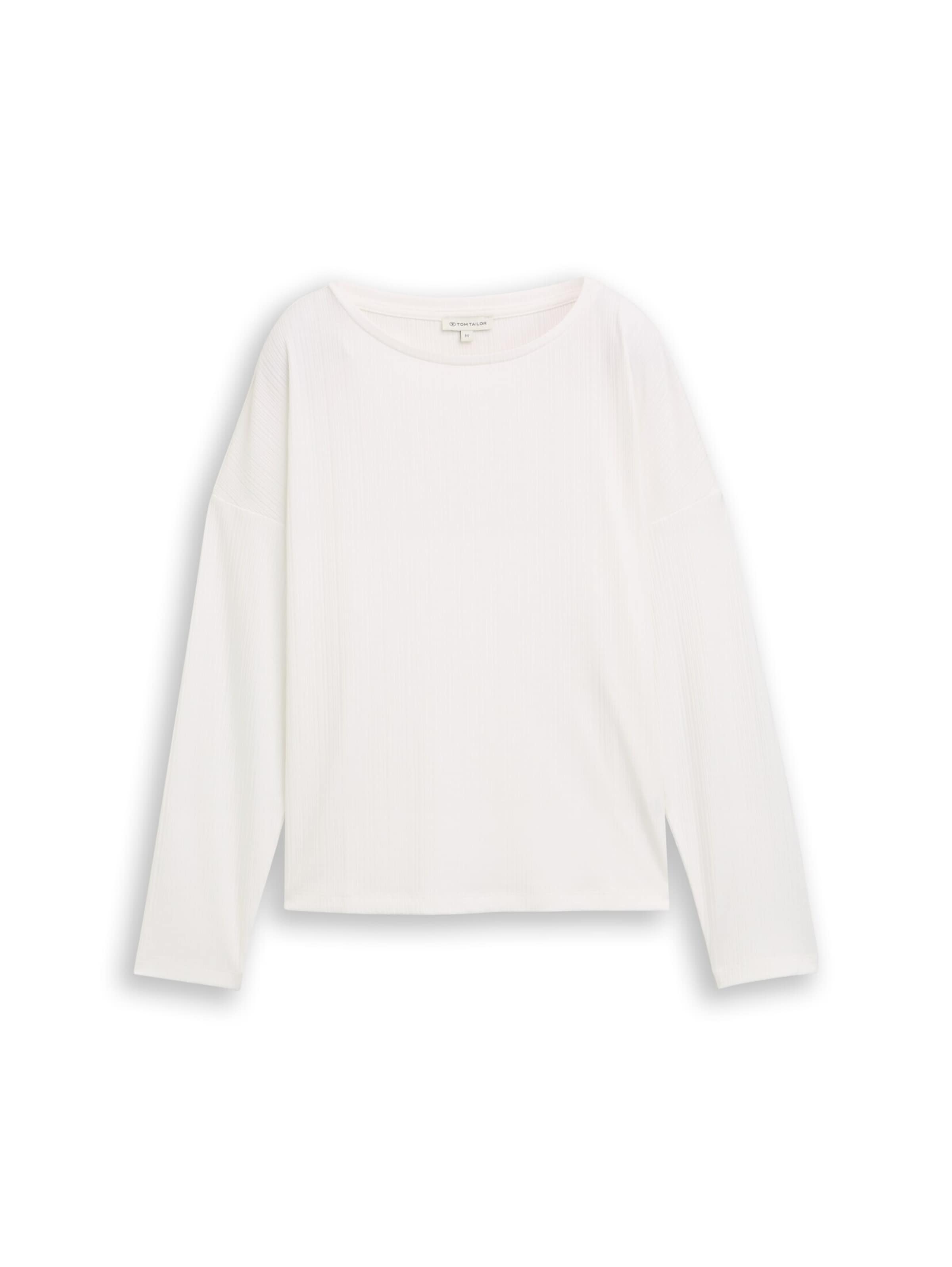 TOM TAILOR Shirt in Wit: voorkant