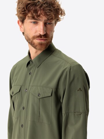 VAUDE Regular fit Athletic button up shirt 'Rosemoor' in Green