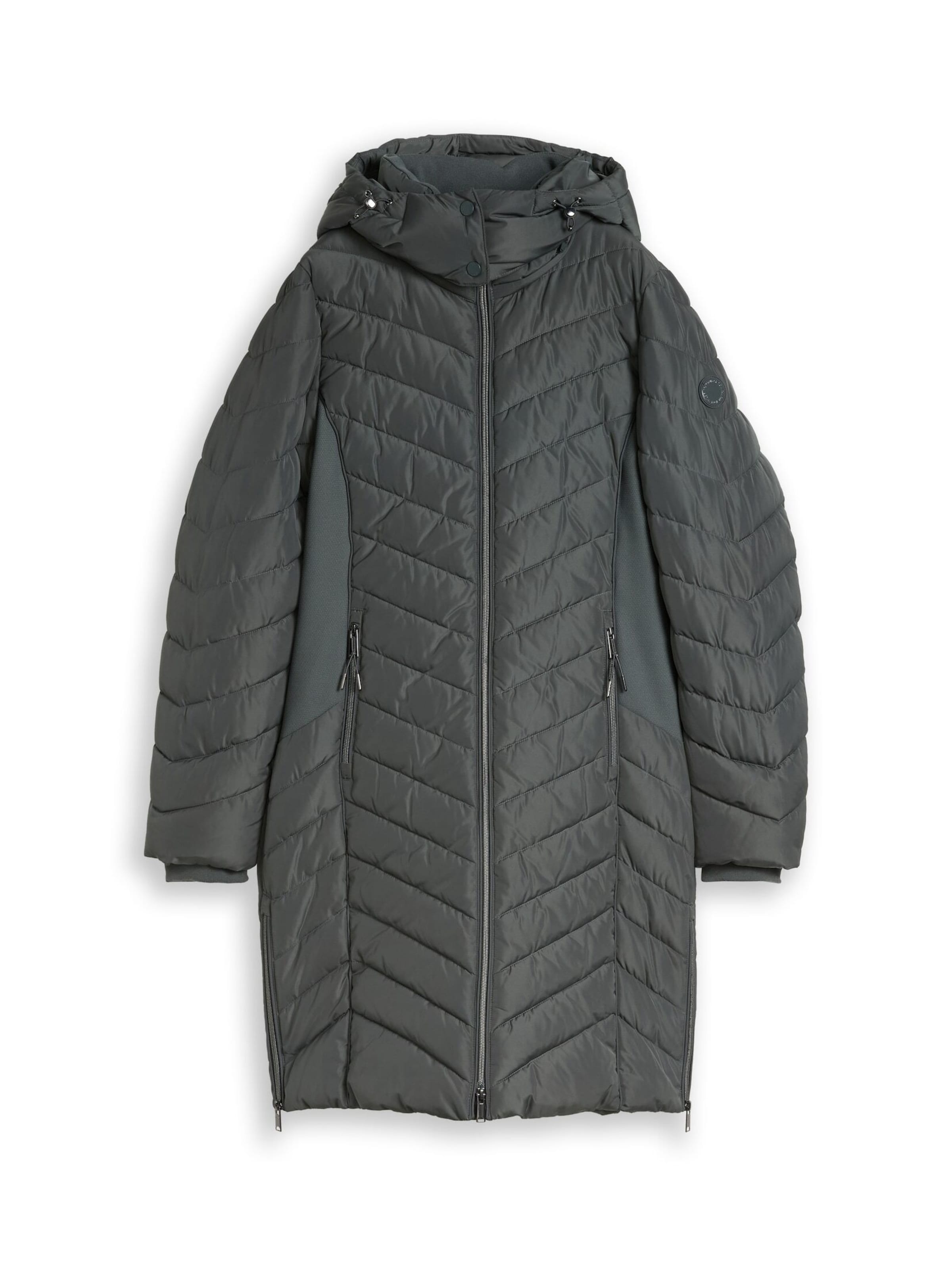 TOM TAILOR Winter Coat in Green: front