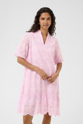 SAINT TROPEZ Jurk in Roze: voorkant