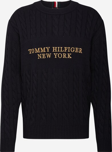 TOMMY HILFIGER Pullover in dunkelblau / gelb, Produktansicht