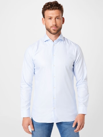 SELECTED HOMME - Ajuste estrecho Camisa de negocios 'Ethan' en azul: frente