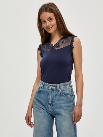 Haut 'Vanessa' minus en bleu : devant