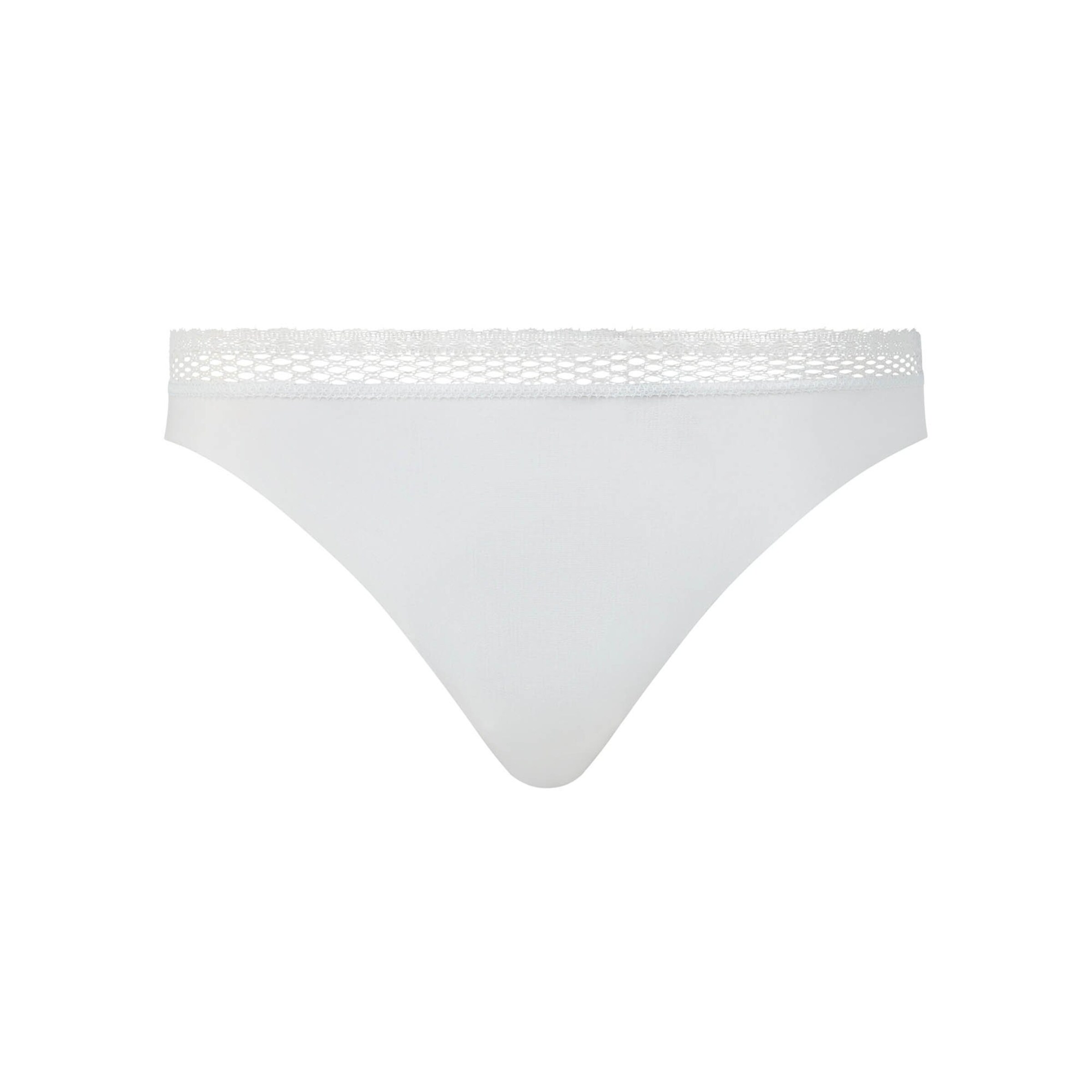 Chantelle - Tanga 'Cozy Chic' en blanco: frente