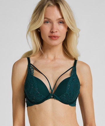 Hunkemöller Push-up BH 'Isadora' in Grün: Vorderseite