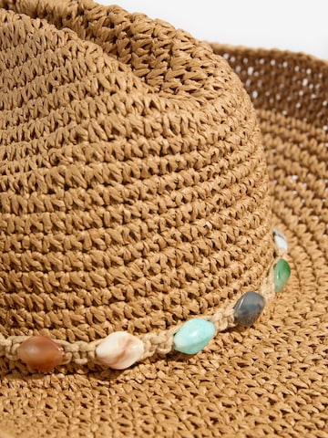 Lipsy Hattu 'Raffia' värissä beige