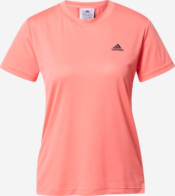 ADIDAS SPORTSWEAR Funkčné tričko 'Aeroready Designed 2 Move 3-Stripes' - ružová: predná strana