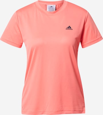 ADIDAS SPORTSWEAR Performance shirt 'Aeroready Designed 2 Move 3-Stripes' in Pink: front