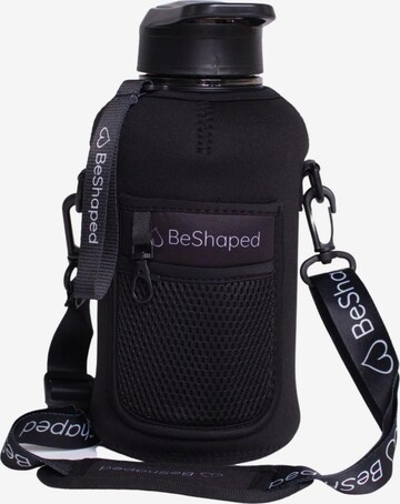 BeShaped Trinkflasche in Schwarz: Vorderseite