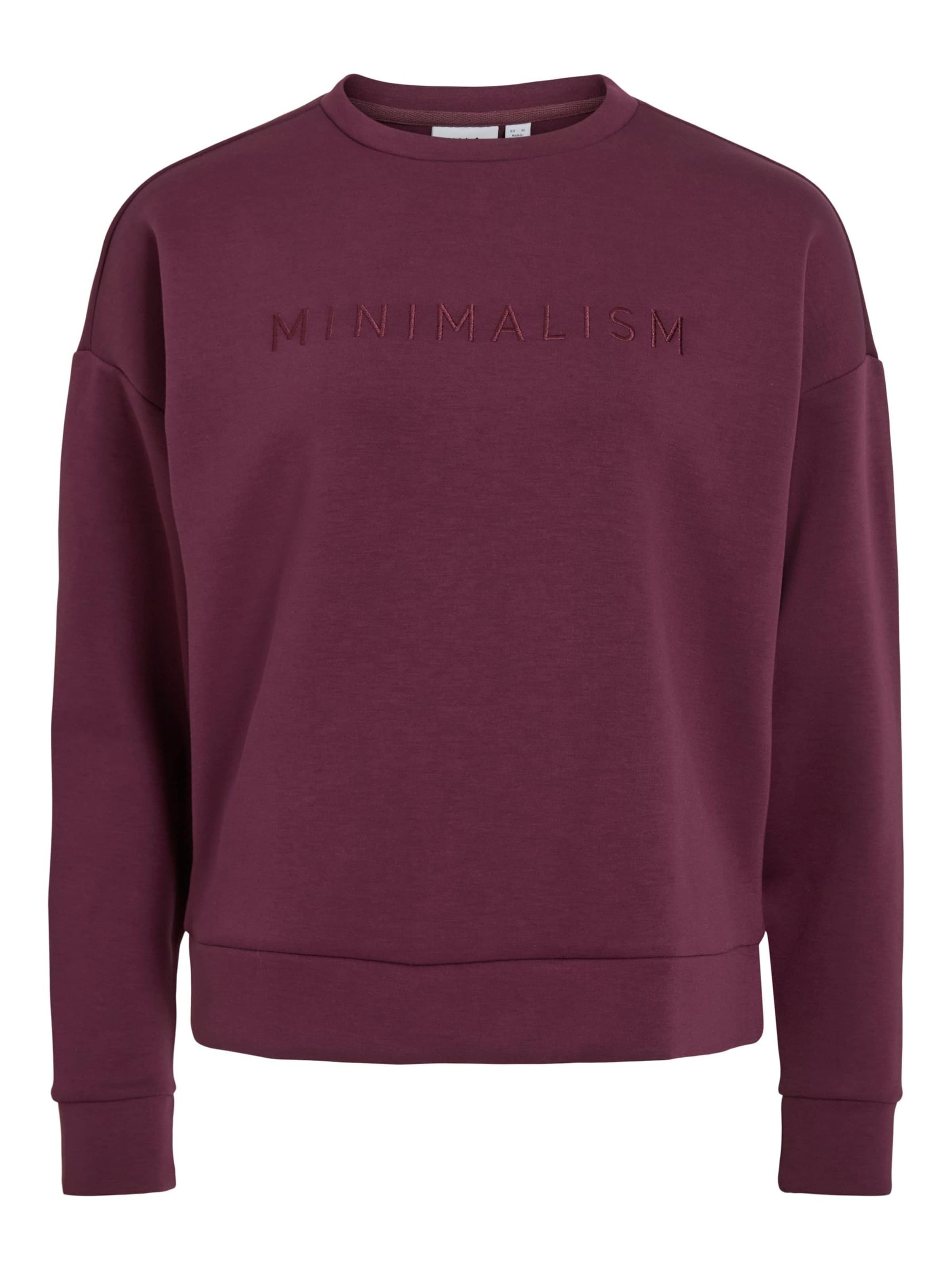 VILA Sweatshirt 'VIReflect' i rød: forside