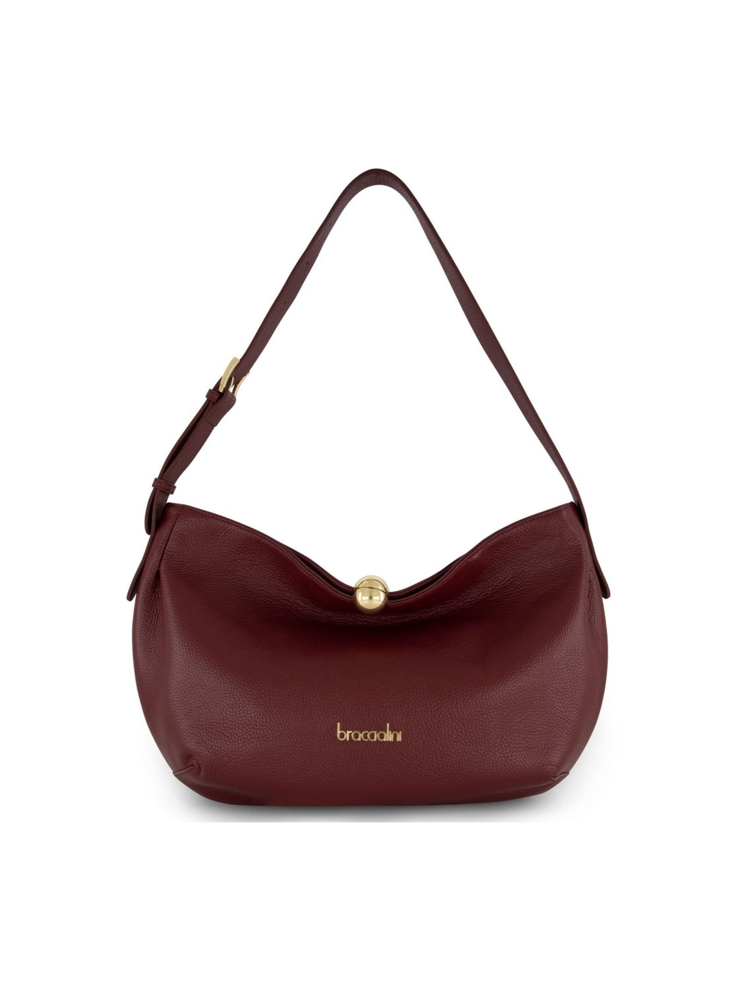 Borsa a spalla 'Ariel' di Braccialini in rosso: frontale