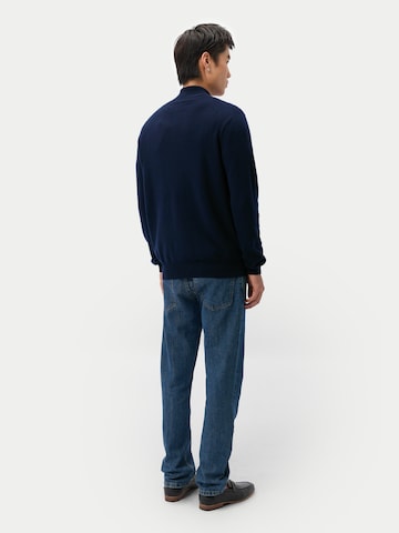 GOBI Cashmere Strickjacke 'Men's Essential Full-Zip Cashmere Cardigan'‌‌‌‌‌‌‌ in Blau