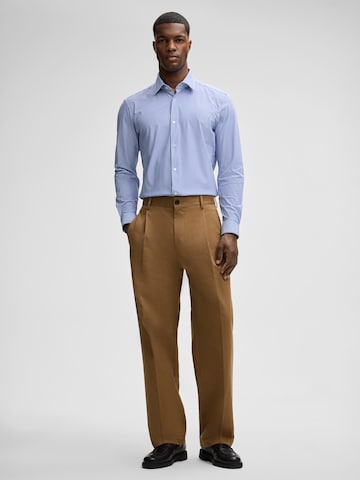 Loosefit Pantalon à plis 'Jarod' STRELLSON en marron