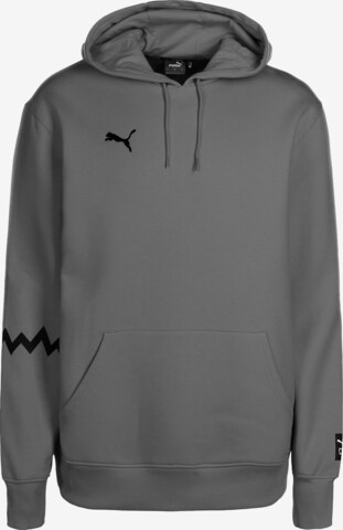 PUMA Athletic Sweatshirt 'Hoops Team' in Grey: front