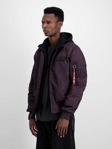 ALPHA INDUSTRIES Tussenjas 'MA-1 D-Tec SE' in Lila