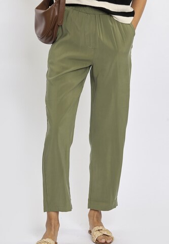 FRESHLIONS Loosefit Broek 'Elena' in Groen: voorkant