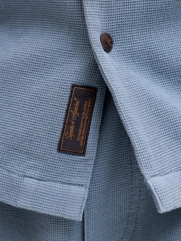 JACK & JONES Классический крой Рубашка 'JJGLOBAL' в Синий