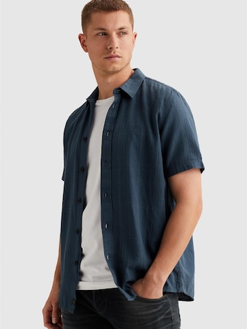 Regular fit Camicia 'Shirt with short sleeves and check texture' di PME Legend in blu