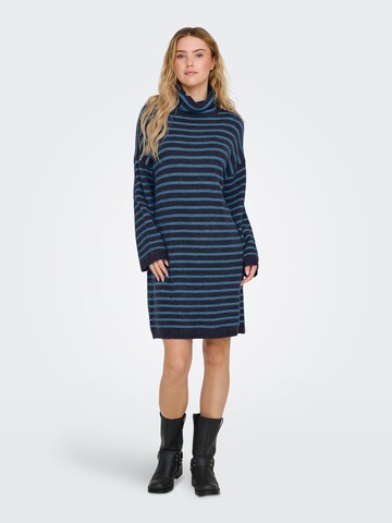 ONLY Knitted dress 'Talio' in Blue: front