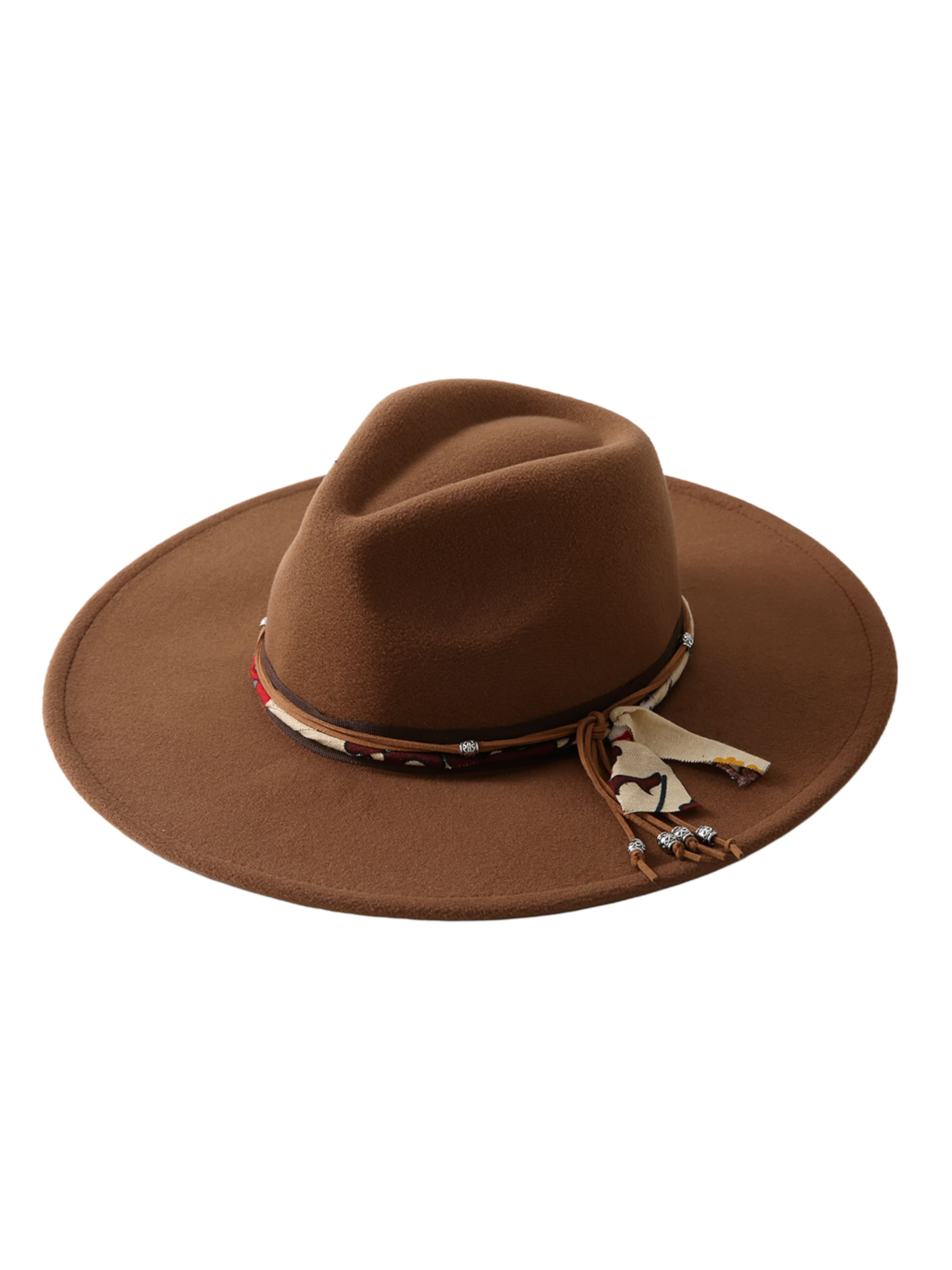 Emilie collection Hat 'Fedora' in Brown: front
