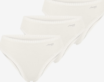 SLOGGI Tai-Slip ' Blue GO Crush ' in Weiß: Vorderseite