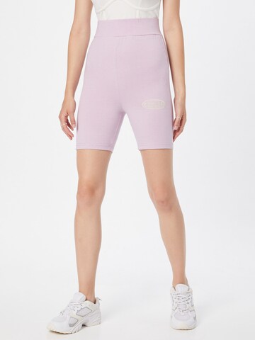 Missguided Skinny Spodnie w kolorze fioletowy: przód