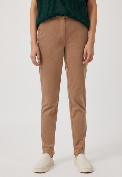 Finn Flare Stoffhose in dunkelbeige, Modelansicht