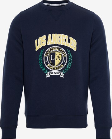 Threadbare Sweatshirt 'Crew Ocean' in Blauw: voorkant