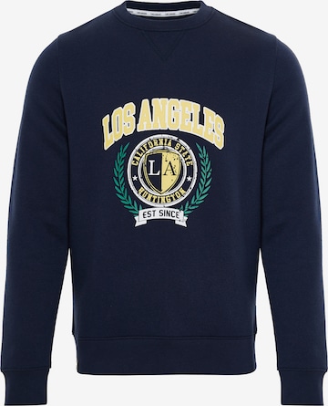 Threadbare Sweatshirt 'Crew Ocean' in Blauw: voorkant