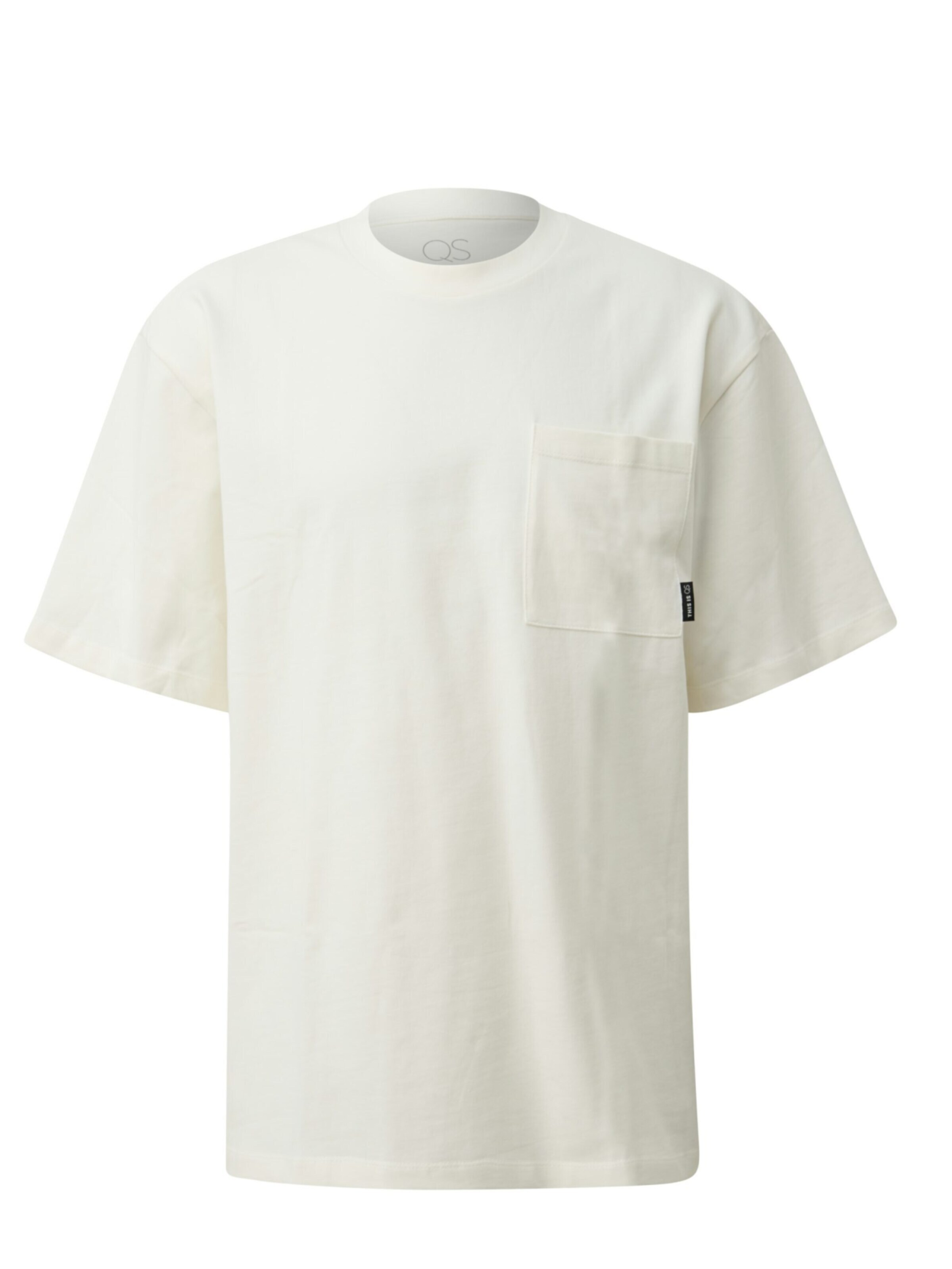 QS Shirt 'Q/S designed by - Heren t-shirt' in XL in de kleur Crème, Productweergave
