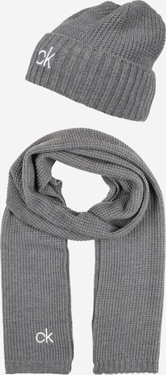 Căciulă Calvin Klein pe gri / alb, Vizualizare produs