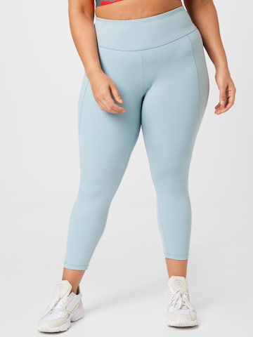 ADIDAS SPORTSWEAR Skinny Workout Pants in Blue: front