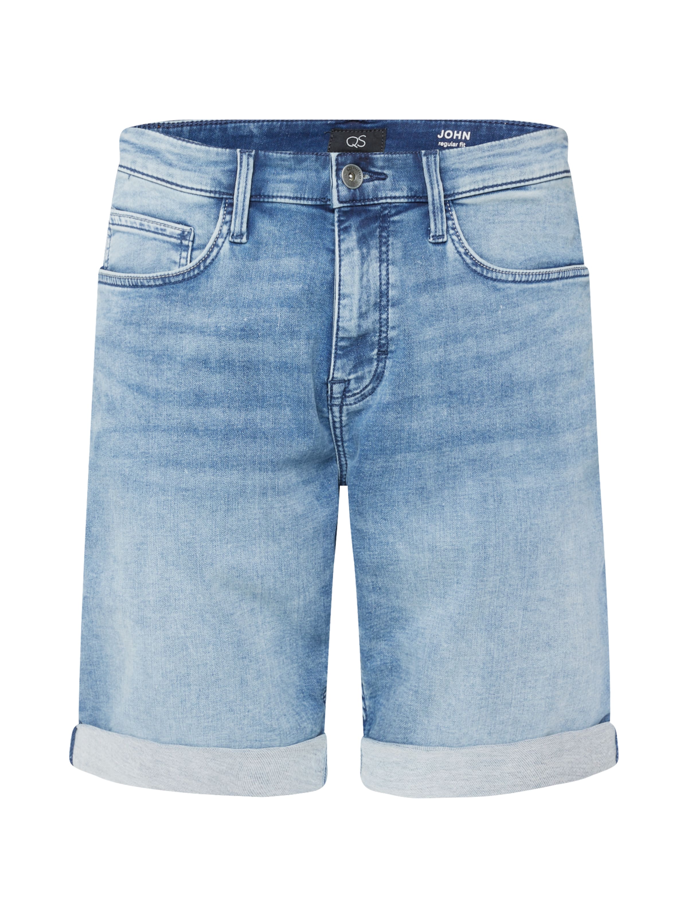 QS Regular Jeans in Blau: Vorderseite
