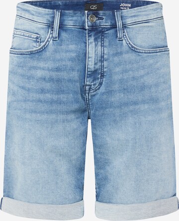 Regular Jeans de la QS pe albastru: față