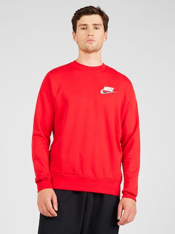 Sweat-shirt Nike Sportswear en rouge : devant