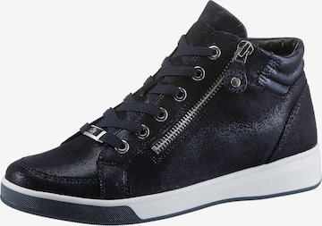 ARA High-Top Sneakers in Blue: front