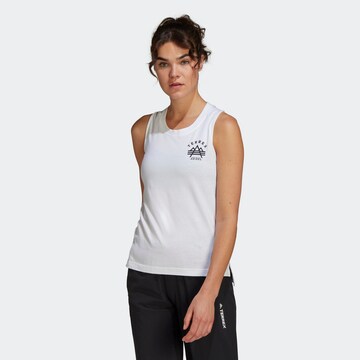 ADIDAS TERREX Sports Top in White: front