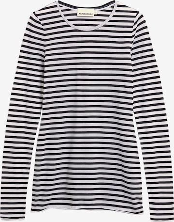 ARMEDANGELS Longsleeve EINIAARA STRIPES in Schwarz: Vorderseite