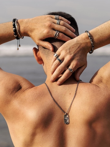 REYTEL Armband 'TURBEN'‌‌‌‌‌‌‌‌‌‌ in Silber