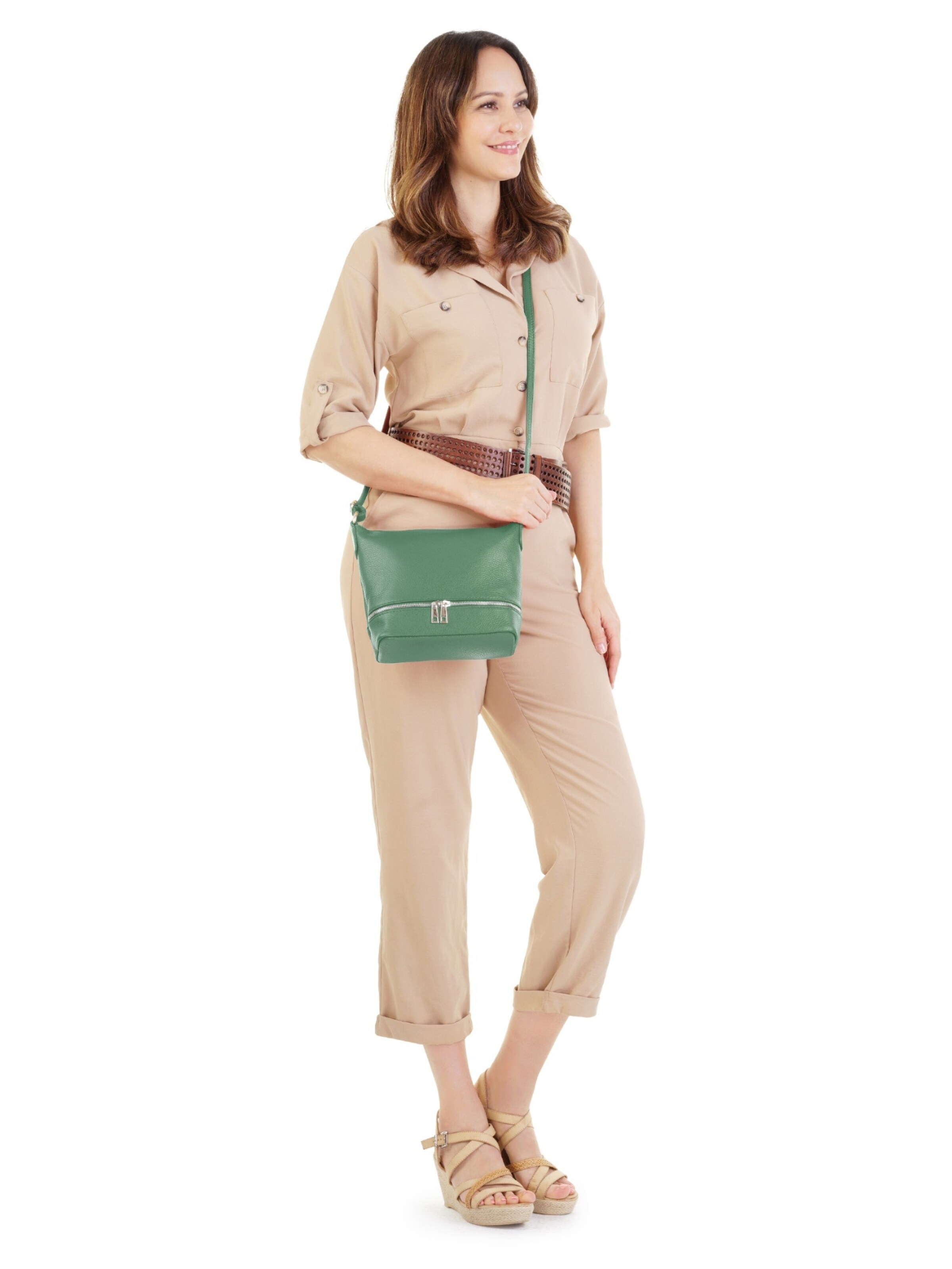 Sac à bandoulière Cluty en vert