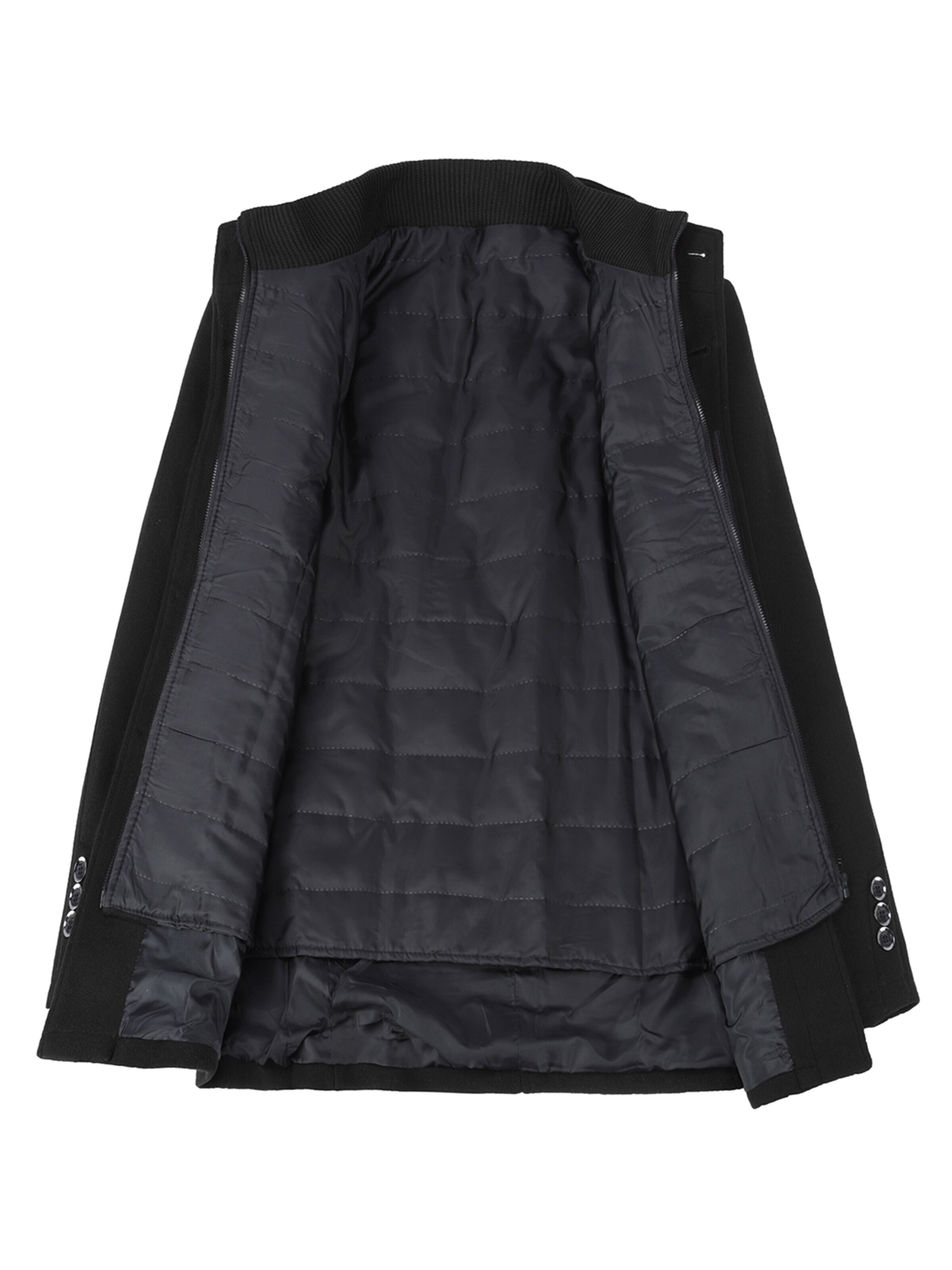 YOUTHUP Winter Coat in Black